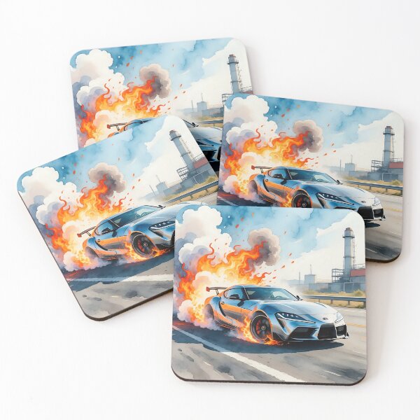 Item preview, Car doing a burnout in a fantasy world.  designed and sold by Nomad-Maynard.