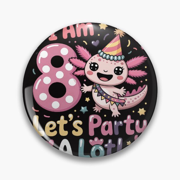 Item preview, Kids Axolotl 8th Birthday - I m 8 Lets Party Alotl designed and sold by BotboutiquePre.