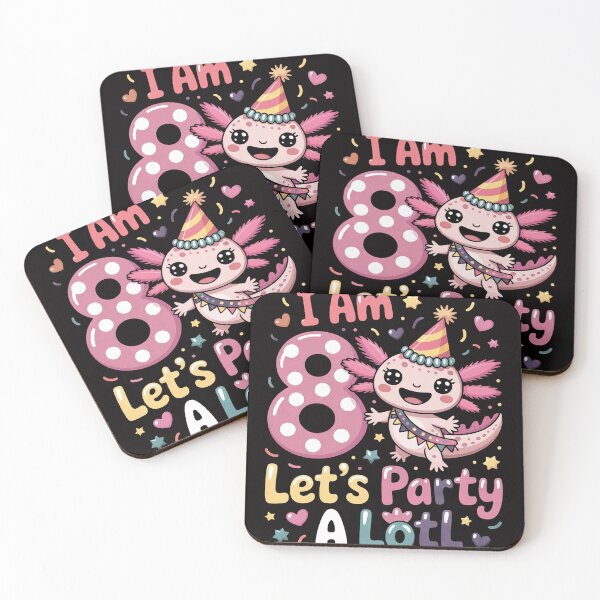 Item preview, Kids Axolotl 8th Birthday - I m 8 Lets Party Alotl designed and sold by BotboutiquePre.