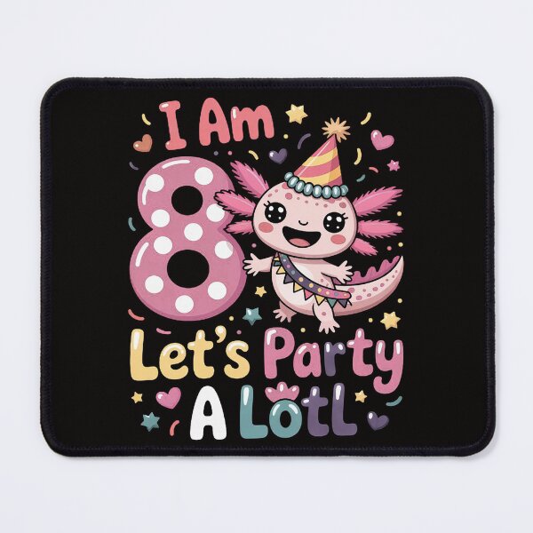 Item preview, Kids Axolotl 8th Birthday - I m 8 Lets Party Alotl designed and sold by BotboutiquePre.