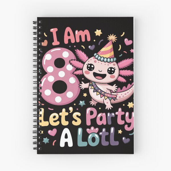 Item preview, Kids Axolotl 8th Birthday - I m 8 Lets Party Alotl designed and sold by BotboutiquePre.