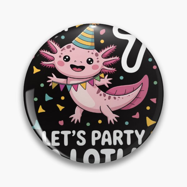 Item preview, Kids 7th Birthday Axolotl Pun Let's Party A Lotl designed and sold by BotboutiquePre.