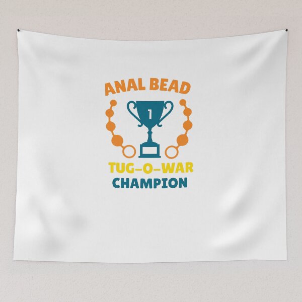 Item preview, Funny Anal bead tug-o-war Champion t-shirt designed and sold by Black & Aura .