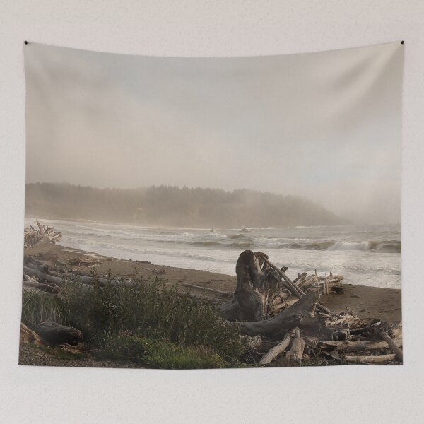 Item preview, La Push Beach in Forks, Washington, on a misty day. designed and sold by artsychickphoto.