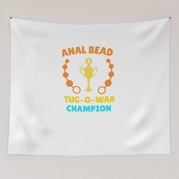 Item preview, Funny Anal bead tug-o-war Champion t-shirt designed and sold by Black & Aura .