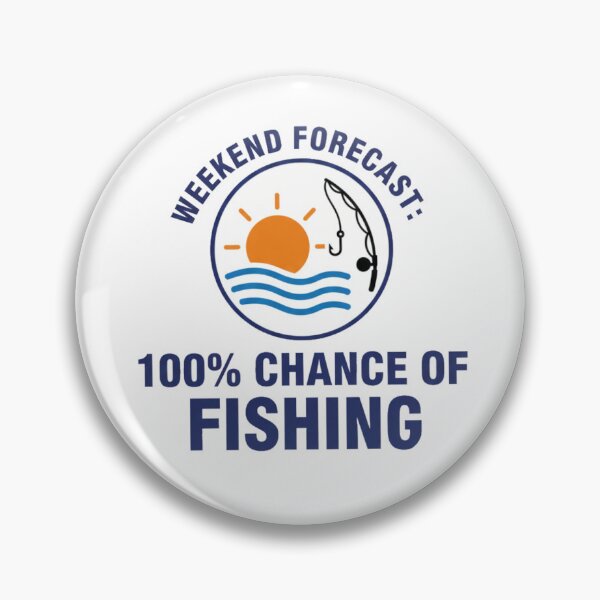 Item preview, Weekend Forecast Fishing - Minimalist Retro Angler Design designed and sold by SanderAngler.