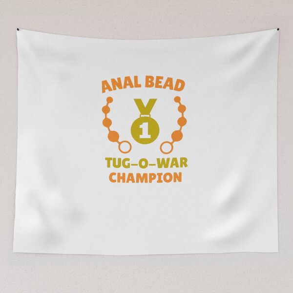 Item preview, Funny Anal bead tug-o-war Champion t-shirt designed and sold by Black & Aura .