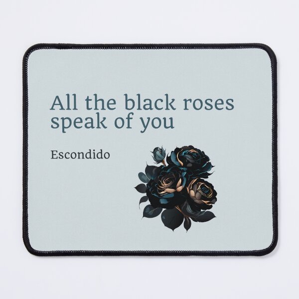 Item preview, Escondido Black roses fan art designed and sold by Etaipal.