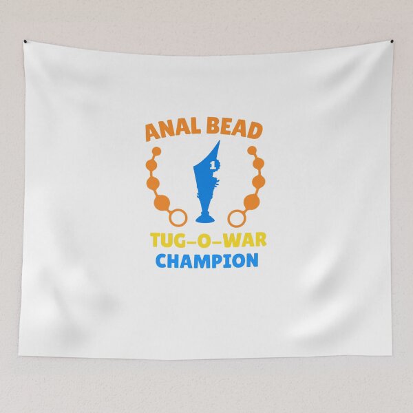 Item preview, Funny Anal bead tug-o-war Champion t-shirt designed and sold by Black & Aura .