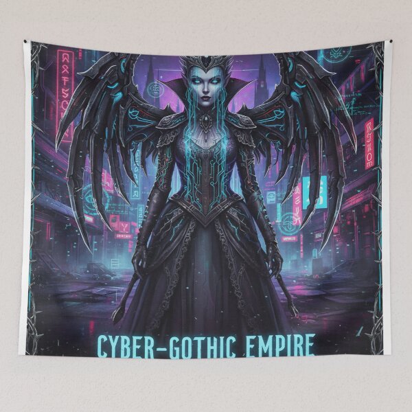 Item preview, Cyberpunk Gothic Goddess with Mechanical Wings designed and sold by JanRizz.
