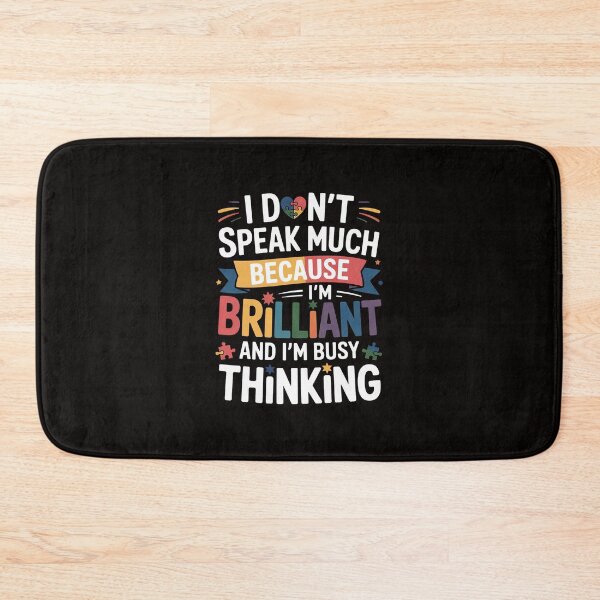 Item preview, I Dont Speak Much Brilliant Autism Autistic Boys Girls Gift designed and sold by silladive.