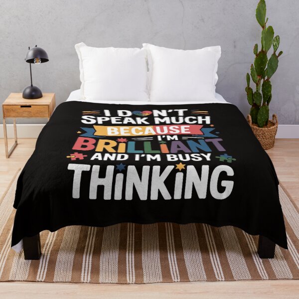 Item preview, I Dont Speak Much Brilliant Autism Autistic Boys Girls Gift designed and sold by silladive.
