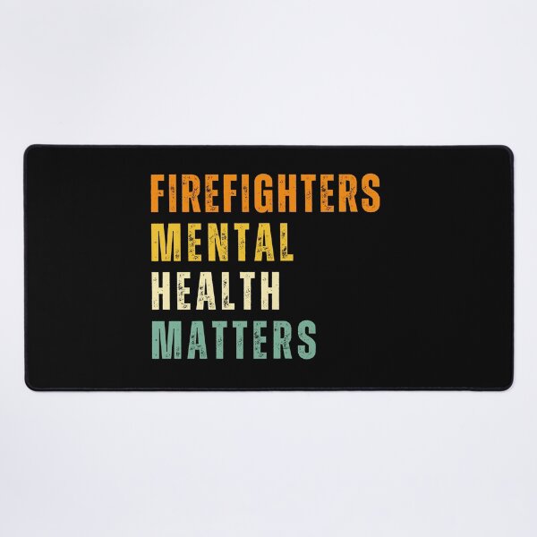 Item preview, Firefighters Mental Health Matters - Vintage Style Support Quote designed and sold by gomofo1974.