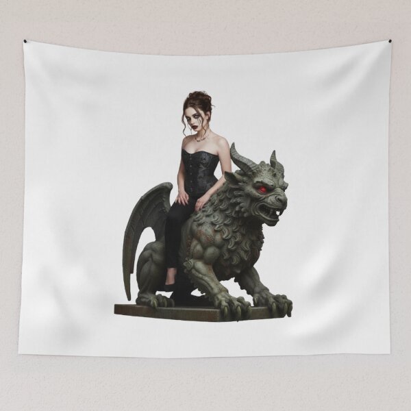 Item preview, Gothic Woman on a Chimera designed and sold by CHRIST5000.