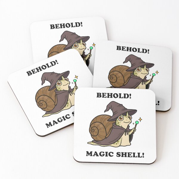 Item preview, Behold! Magic Shell – Cute Wizard Snail Illustration designed and sold by Senkov.