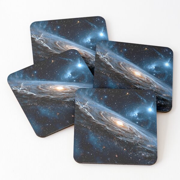 Item preview, Vibrant Spiral Galaxy Glowing Amidst the Vast Expanse - Jigsaw Puzzle, etc designed and sold by jecphotography and art.