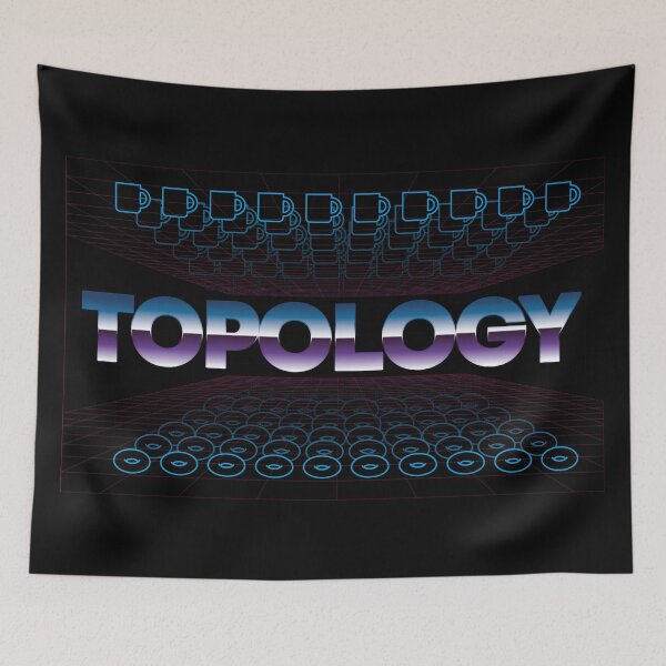 Item preview, 80's vibe topology in retro space designed and sold by pollosparatodos.