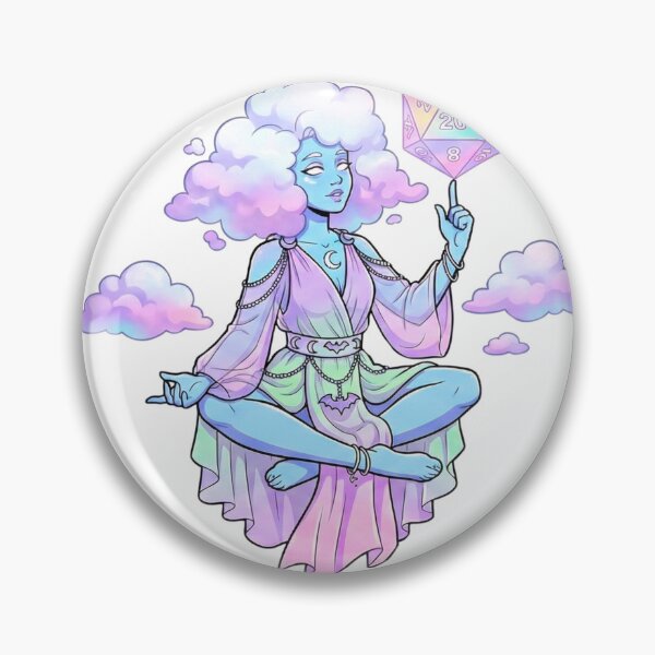 Item preview, Head in the Clouds: Air Genasi Sorcerer Dice Diva designed and sold by SkinnyFlatWhite.