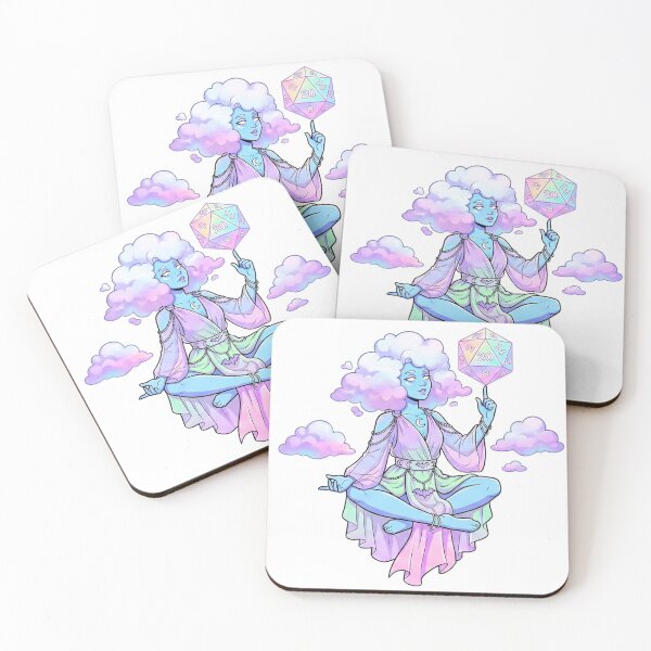 Item preview, Head in the Clouds: Air Genasi Sorcerer Dice Diva designed and sold by SkinnyFlatWhite.