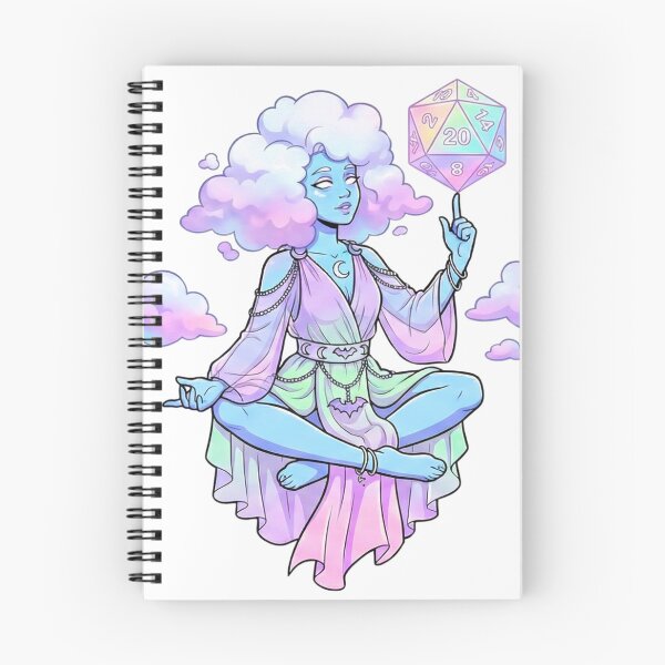 Item preview, Head in the Clouds: Air Genasi Sorcerer Dice Diva designed and sold by SkinnyFlatWhite.