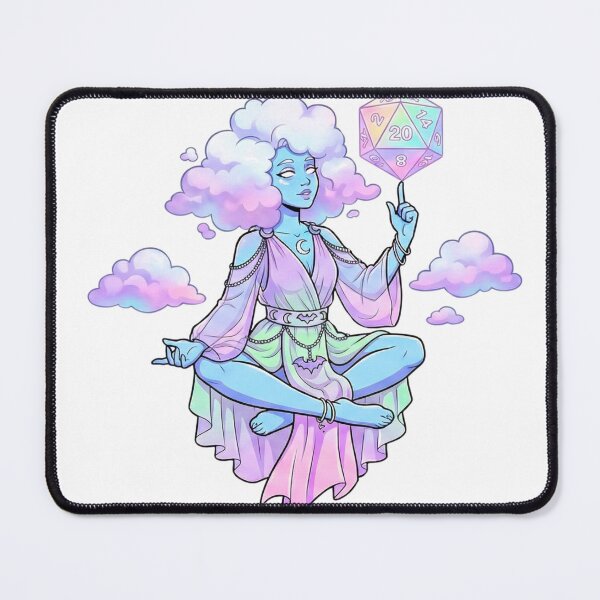 Item preview, Head in the Clouds: Air Genasi Sorcerer Dice Diva designed and sold by SkinnyFlatWhite.