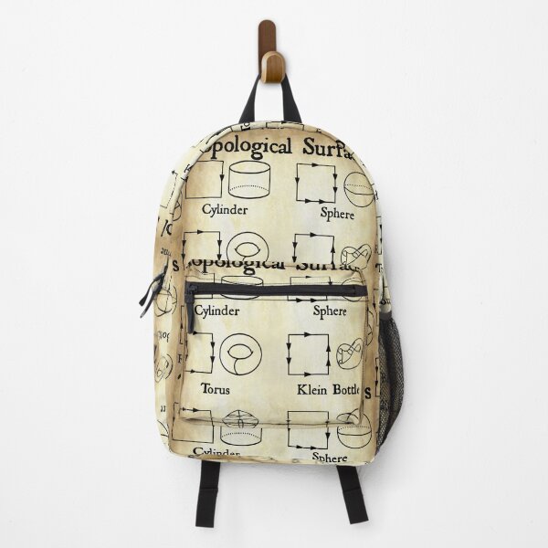 Item preview, Nerdy Vintage Topological Surfaces Math Teacher Black Text Parchment designed and sold by MathWare MathClips.