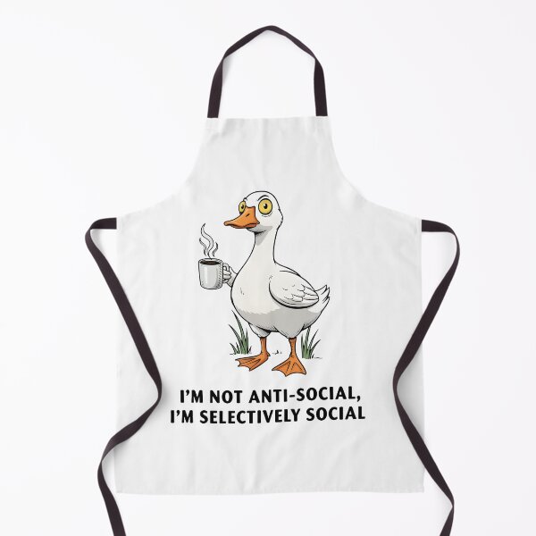 Item preview, I’m Not Anti-Social I’m Selectively Social Duck designed and sold by Senkov.