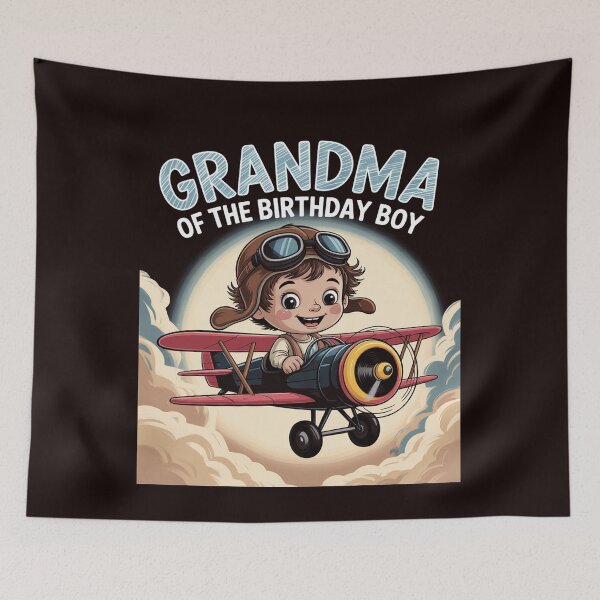 Item preview, Grandma Of The Birthday Boy Airplane Plane Pilot Flying designed and sold by hettingerchaim.