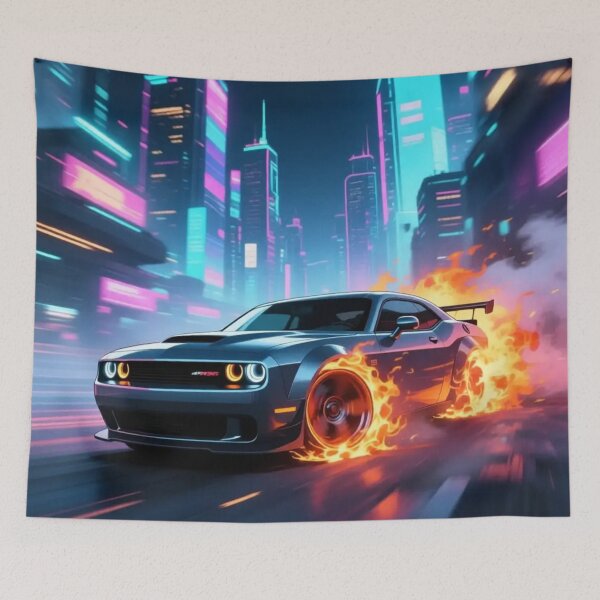 Item preview, Car doing a burnout in a fantasy world.  designed and sold by Nomad-Maynard.