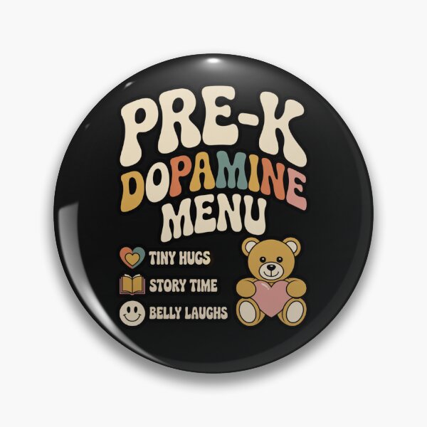 Item preview, Pre-K Dopamine Menu Preschool Teacher Retro Groovy designed and sold by ViralVector.