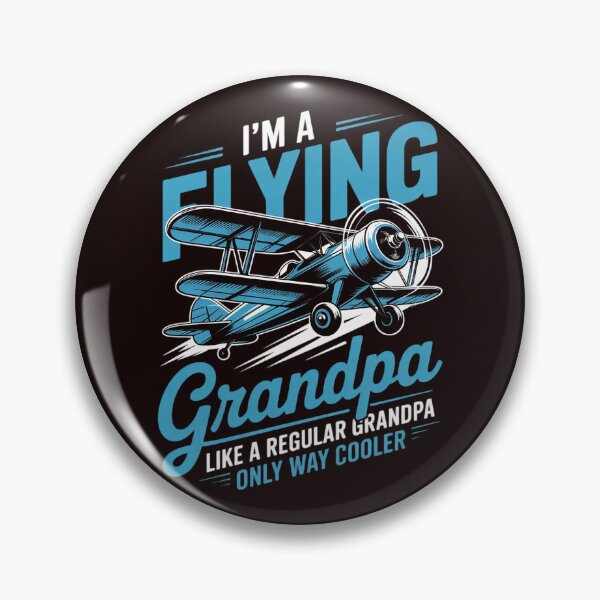 Item preview, Flying Grandpa Pilot Airplane Lover Aviation Gift designed and sold by hettingerchaim.