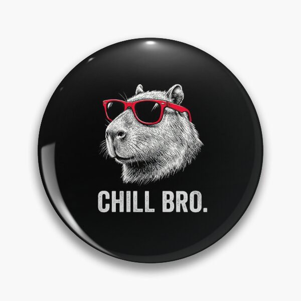 Item preview, Chill Bro Capybara Wearing Sunglasses Funny Animal Meme designed and sold by NovaCraft30.