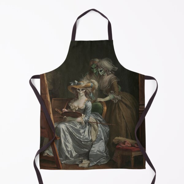 Item preview, Self-Portrait with Two Pupils, Marie Gabrielle Capet and Marie Marguerite Carraux de Rosemond, reimagined as aliens designed and sold by Melissa DuBow.