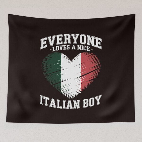 Item preview, Everyone Loves A Nice Italian Boy Italy Flag Gift Idea designed and sold by hettingerchaim.