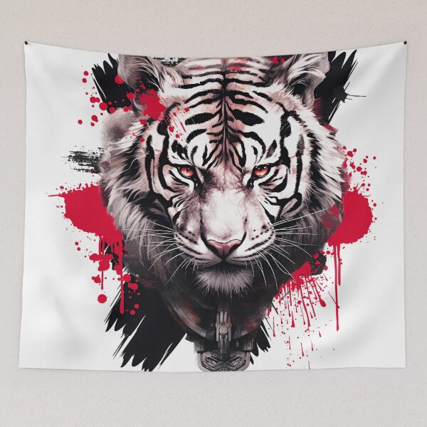 Item preview, Trash Tiger Art Tattoo-Style Inspired Edgy Design  designed and sold by DEC02.