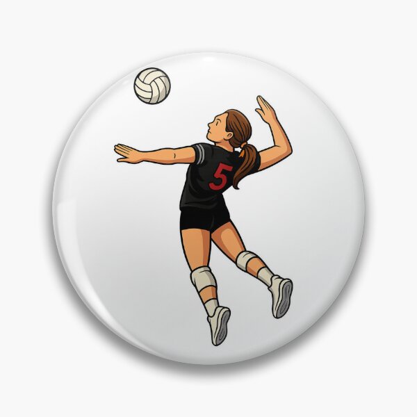 Item preview, Outside Hitter Attacking a Volleyball for a Kill designed and sold by royalswin.