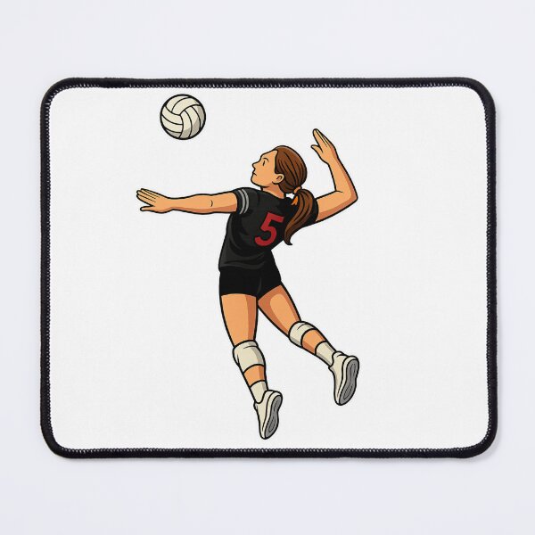Item preview, Outside Hitter Attacking a Volleyball for a Kill designed and sold by royalswin.