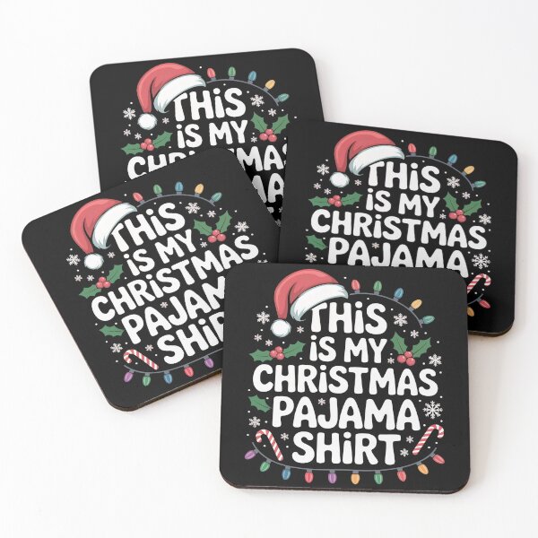 Item preview, This Is My Christmas Pajama Shirt – Cozy Holiday Typography Design designed and sold by SoftStyleStudio ⭐⭐⭐.