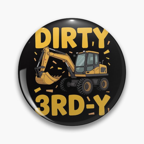 Item preview, Dirty 3rd-Y Construction Kids 3 Years Old 3rd Birthday Party designed and sold by demarioTTS.