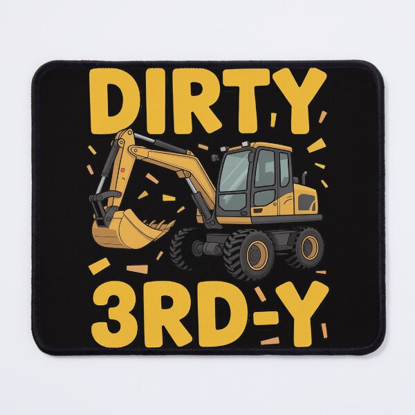 Item preview, Dirty 3rd-Y Construction Kids 3 Years Old 3rd Birthday Party designed and sold by demarioTTS.