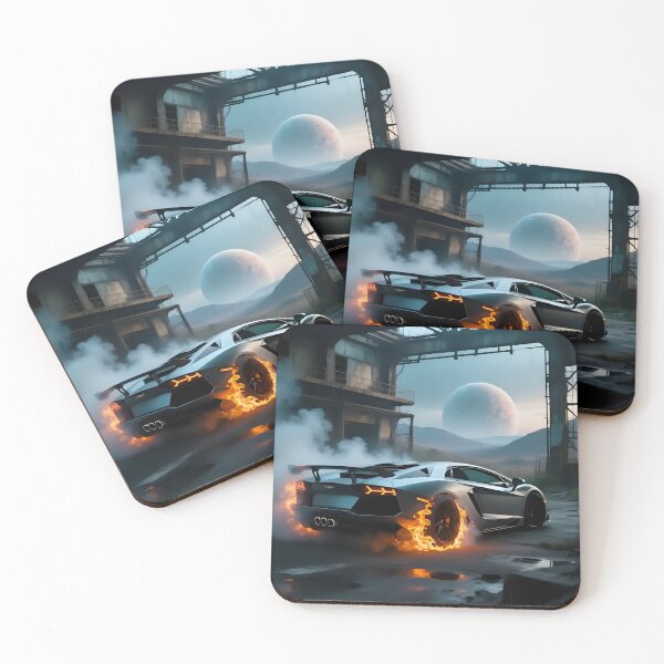 Item preview, Car doing a burnout in a fantasy world.  designed and sold by Nomad-Maynard.