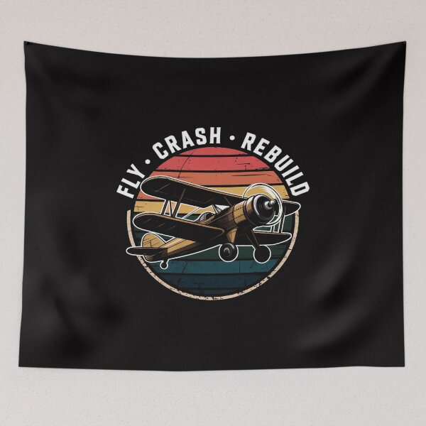 Item preview, Build Fly Crash Rebuild Model Airplane Pilot RC Plane designed and sold by demarioTTS.