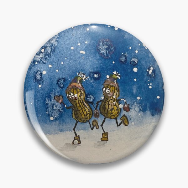 Item preview, Two peanuts in winter light - hand in hand through the winter wonderland designed and sold by LumiSoleil.