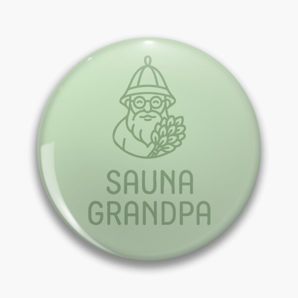 Item preview, 「Sauna Grandpa」logo designed and sold by WABISABIMOMENTS.