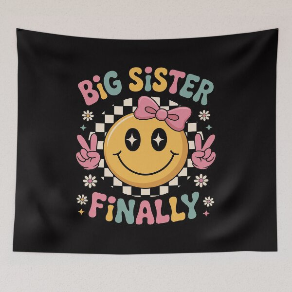 Item preview, Big Sister Finally Big Sister Girls Toddlers designed and sold by demarioTTS.