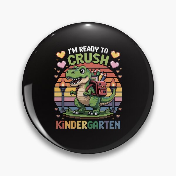 Item preview, Back To School Kindergarten Boys I'm Ready to Crush Dinosaur designed and sold by portcrysral.