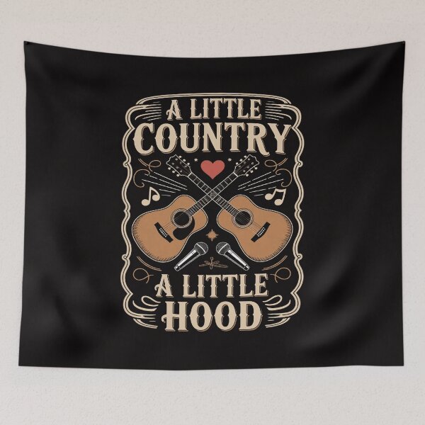 Item preview, A Little Country A Little Hood Western Hip Hop Rap designed and sold by portcrysral.