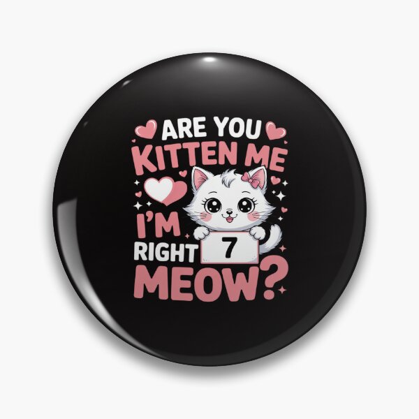 Item preview, 7th Birthday Girl 7yr Seven 7 Year Old Kitten Cat Bday designed and sold by portcrysral.