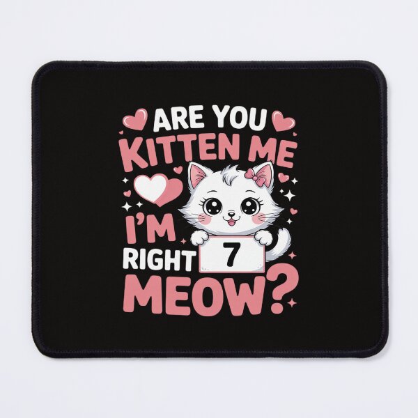 Item preview, 7th Birthday Girl 7yr Seven 7 Year Old Kitten Cat Bday designed and sold by portcrysral.