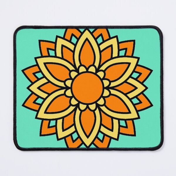 Item preview, Yellow Mandala Design Art – Sacred Geometric Pattern designed and sold by Harshit_Digital_Arts.